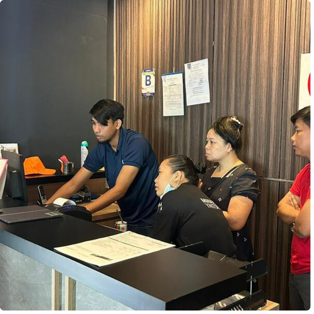 POS system installation at service center